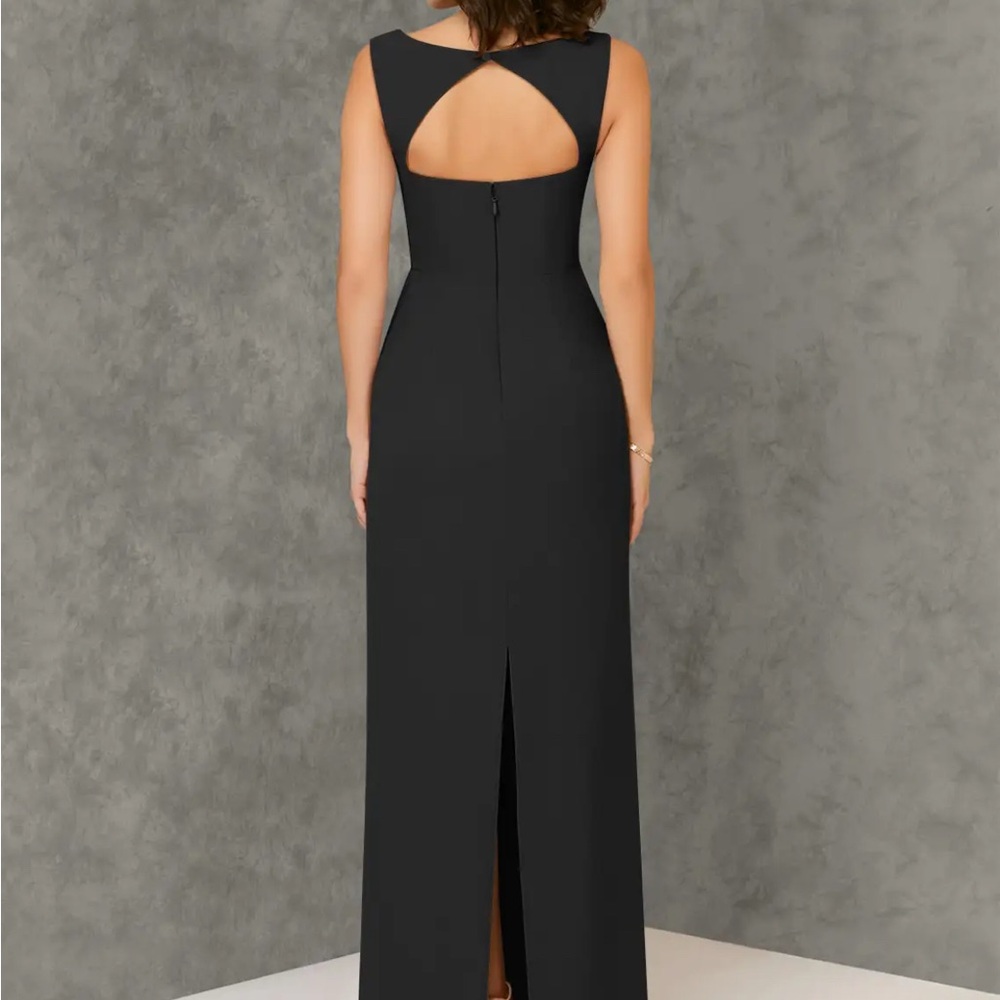 Azazie Black Maxi Dress - Picture 2 of 4